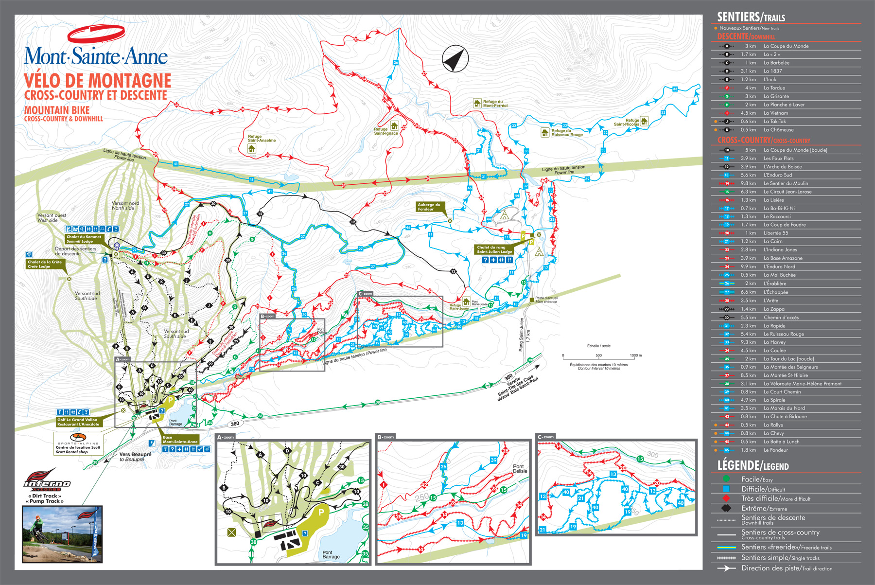 Mont Saint Anne affected by weather